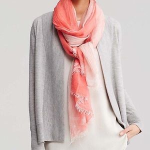 Eileen Fisher Silk “Flora” Scarf Pink, NWT